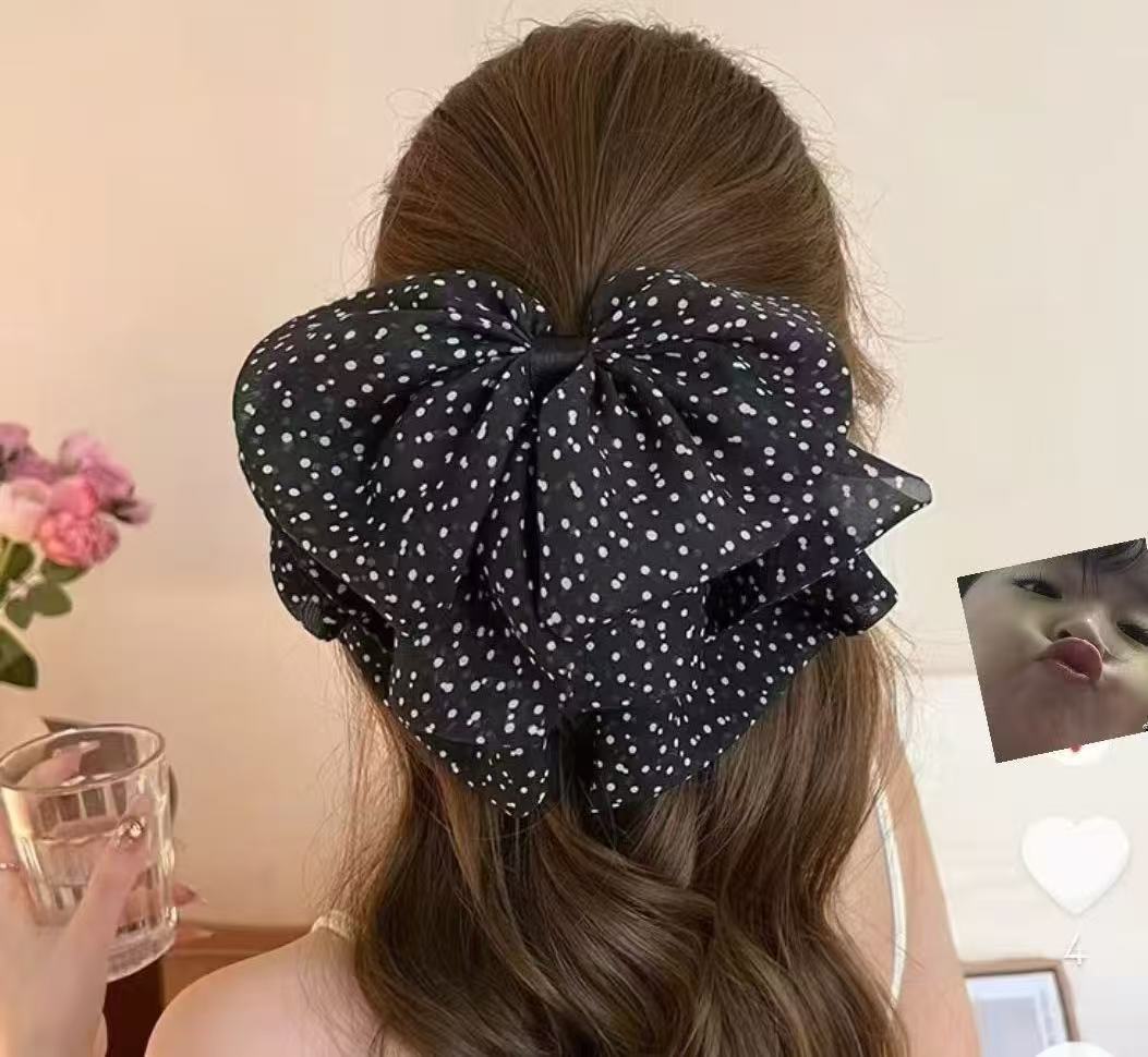 Travel Accessories Aesthetic - 2026 Nowa Czarna Spinka do Włosów
